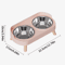 PureEase Double Ceramic Elevated Pet Bowl Set 1
