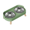 PureEase Double Ceramic Elevated Pet Bowl Set 3