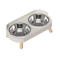 PureEase Double Ceramic Elevated Pet Bowl Set 4