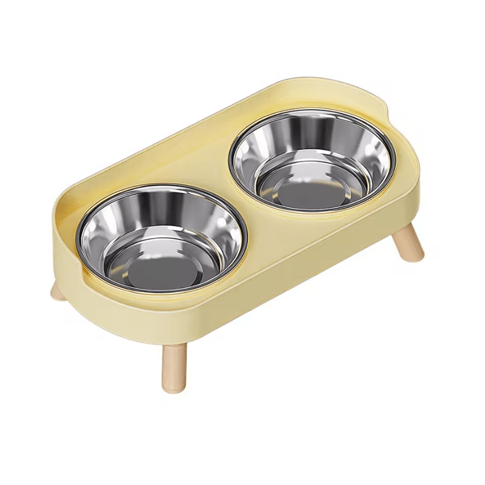 PureEase Double Ceramic Elevated Pet Bowl Set 5