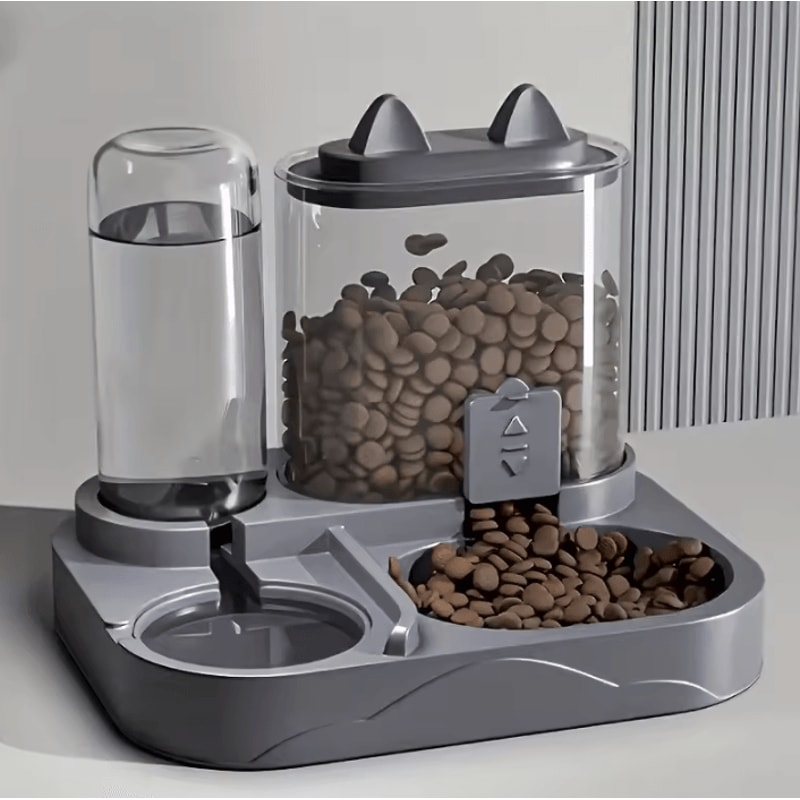 DuoFlow 2in1 Automatic Pet Feeder Water Dispenser 2