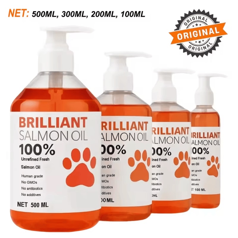 PurePaws HumanGrade Salmon Oil For Dogs Cats 0