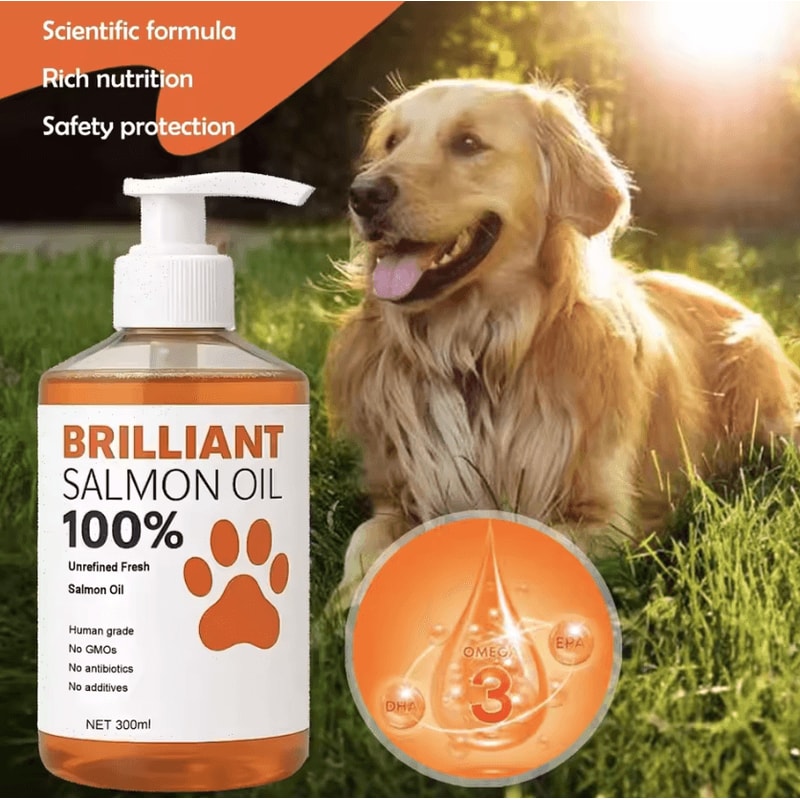 PurePaws HumanGrade Salmon Oil For Dogs Cats 1