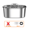 AquaFlow Stainless Steel Pet Water Fountain 2