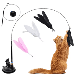 bouncebird hands-free interactive cat wand toy