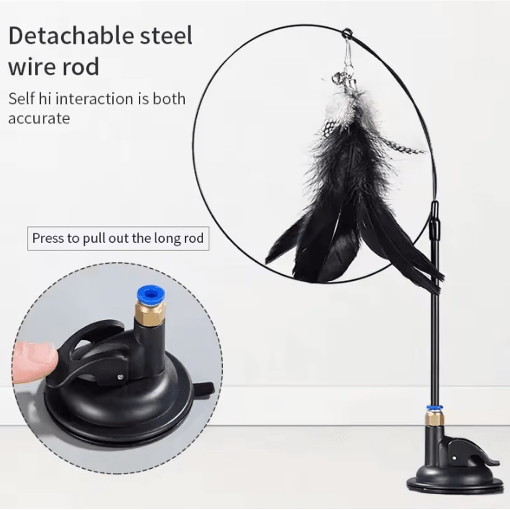 BounceBird HandsFree Interactive Cat Wand Toy 1