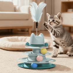 orbittrack triple disc interactive cat toy