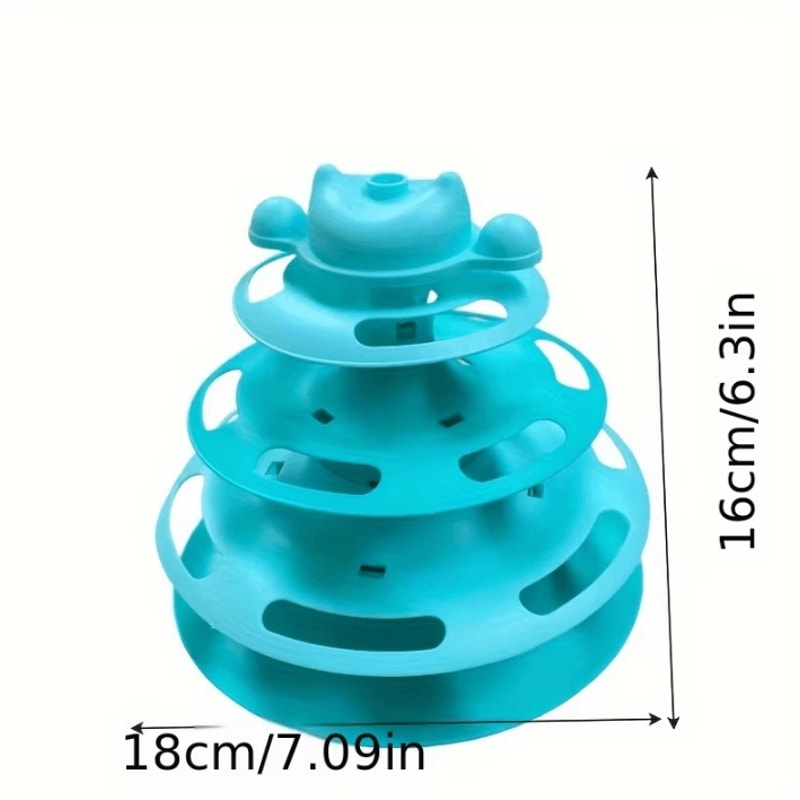 OrbitTrack Triple Disc Interactive Cat Toy 1
