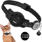 SafeTrack Reflective Cat GPS Collar With AirTag Holder QR ID Tag 3