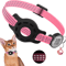 SafeTrack Reflective Cat GPS Collar With AirTag Holder QR ID Tag 5