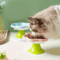 BloomPet Raised Ceramic Cat Bowl With Flower Stand For Neck Protection 0