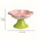 BloomPet Raised Ceramic Cat Bowl With Flower Stand For Neck Protection 1