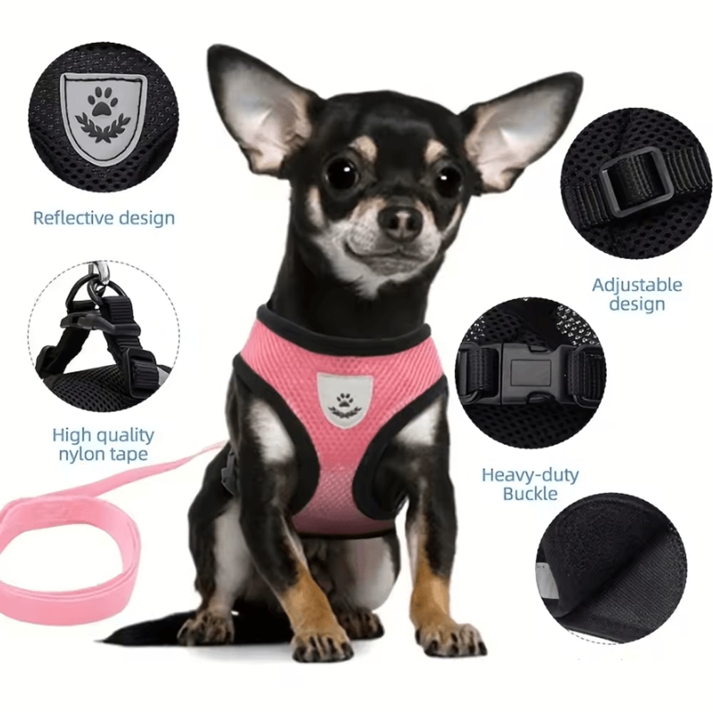 AdventurePaw EscapeProof Cat Harness Reflective Leash Set For Safe Outdoor Walks 2