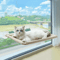 CloudNest UltraSoft Cat Window Hammock Bed For Cozy Sunbathing Naptime 1