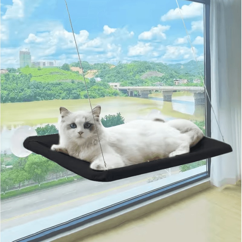 CloudNest UltraSoft Cat Window Hammock Bed For Cozy Sunbathing Naptime 2