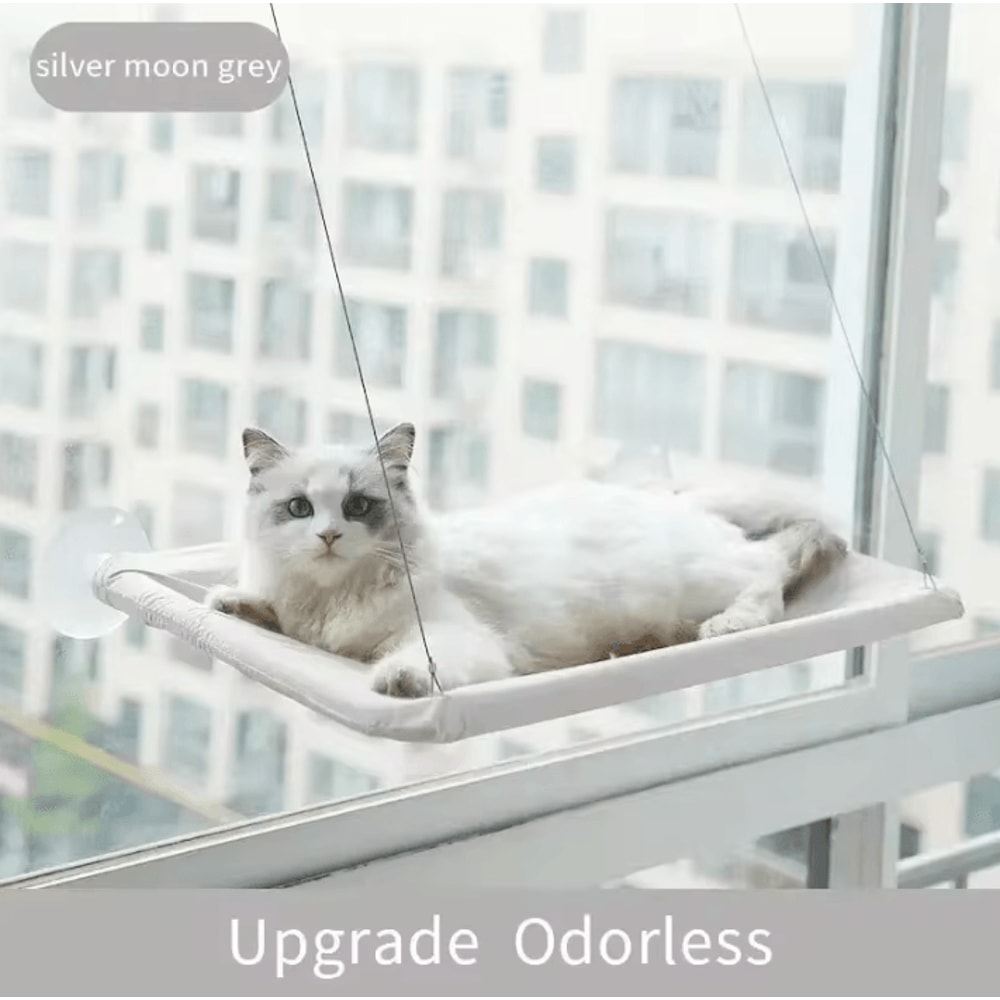 CloudNest UltraSoft Cat Window Hammock Bed For Cozy Sunbathing Naptime 3