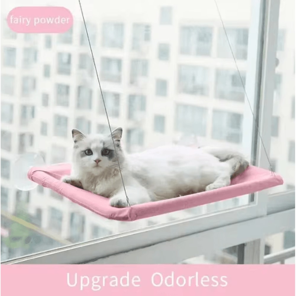 CloudNest UltraSoft Cat Window Hammock Bed For Cozy Sunbathing Naptime 4