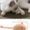FuzzyPounce Cat Mouse Toys With Catnip Rattle Sound For Indoor Cats 2