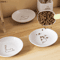 BlossomDish Ceramic Cat Bowl With Silicone AntiSlip Pad For Food Water 0