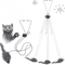 DoorPounce Interactive Hanging Cat Toy With Plush Mouse Elastic Clip 3