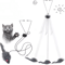 DoorPounce Interactive Hanging Cat Toy With Plush Mouse Elastic Clip 3