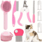 CompleteCare 8Piece Cat Grooming Kit With SelfCleaning Brush 0