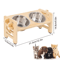 Adjustable Elevated Cat Bowl Stand With Silicone Feeding Mat For Cats Small Pets 3