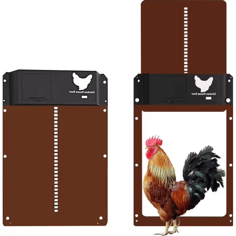 Automatic Chicken Coop Door With Light Sensor BatteryPowered Smart Opener 3