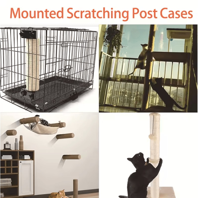DIY Sisal Cat Scratching Post Replacement For Cat Trees Climbing Towers 3