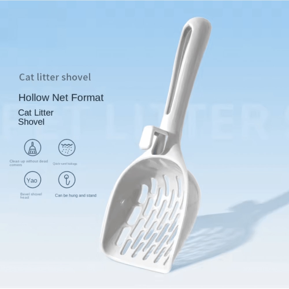 SelfCleaning Cat Litter Scoop With Holder Base For Easy Daily Cleanup 0