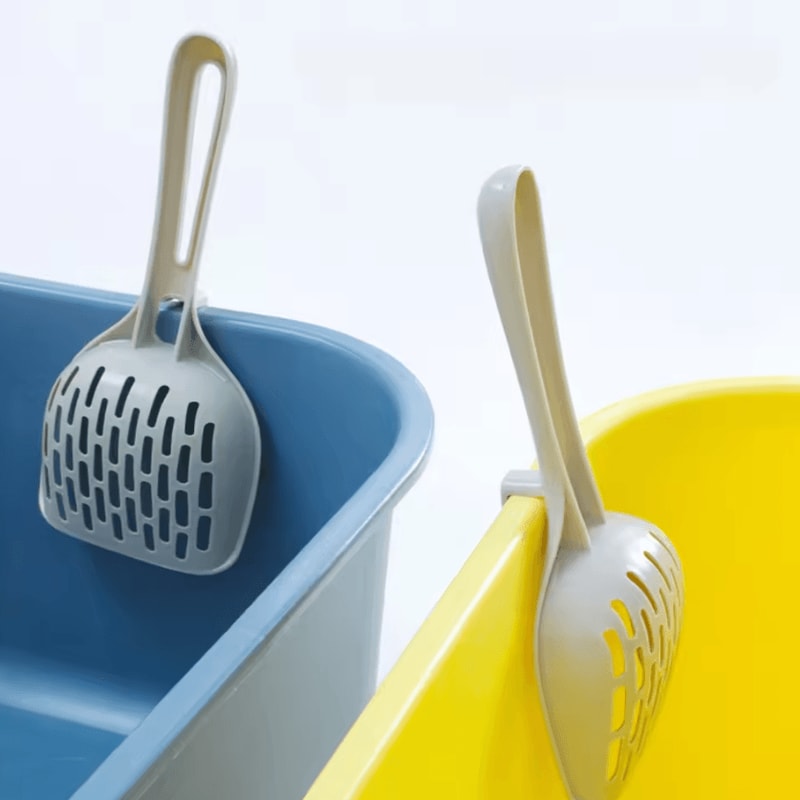 SelfCleaning Cat Litter Scoop With Holder Base For Easy Daily Cleanup 2