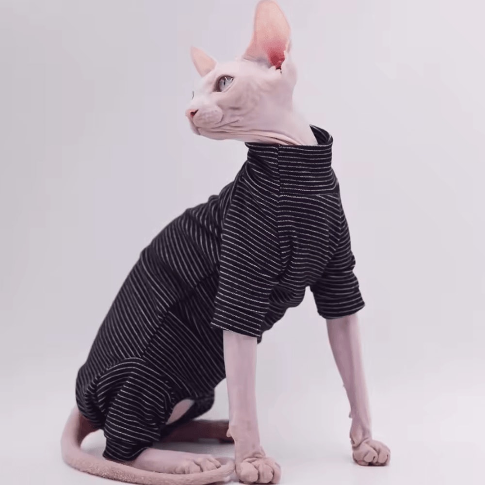 Cozy FourLegged Sphynx Cat Jacket For Hairless Cats 3