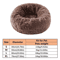 Soft Plush Faux Fur Donut Pet Bed For Cats Small Dogs 2
