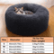 Soft Plush Faux Fur Donut Pet Bed For Cats Small Dogs 3