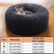 Soft Plush Faux Fur Donut Pet Bed For Cats Small Dogs 3