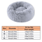 Soft Plush Faux Fur Donut Pet Bed For Cats Small Dogs 4