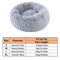 Soft Plush Faux Fur Donut Pet Bed For Cats Small Dogs 4