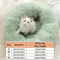 Soft Plush Faux Fur Donut Pet Bed For Cats Small Dogs 5