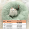 Soft Plush Faux Fur Donut Pet Bed For Cats Small Dogs 5