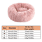 Soft Plush Faux Fur Donut Pet Bed For Cats Small Dogs 6