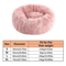 Soft Plush Faux Fur Donut Pet Bed For Cats Small Dogs 6