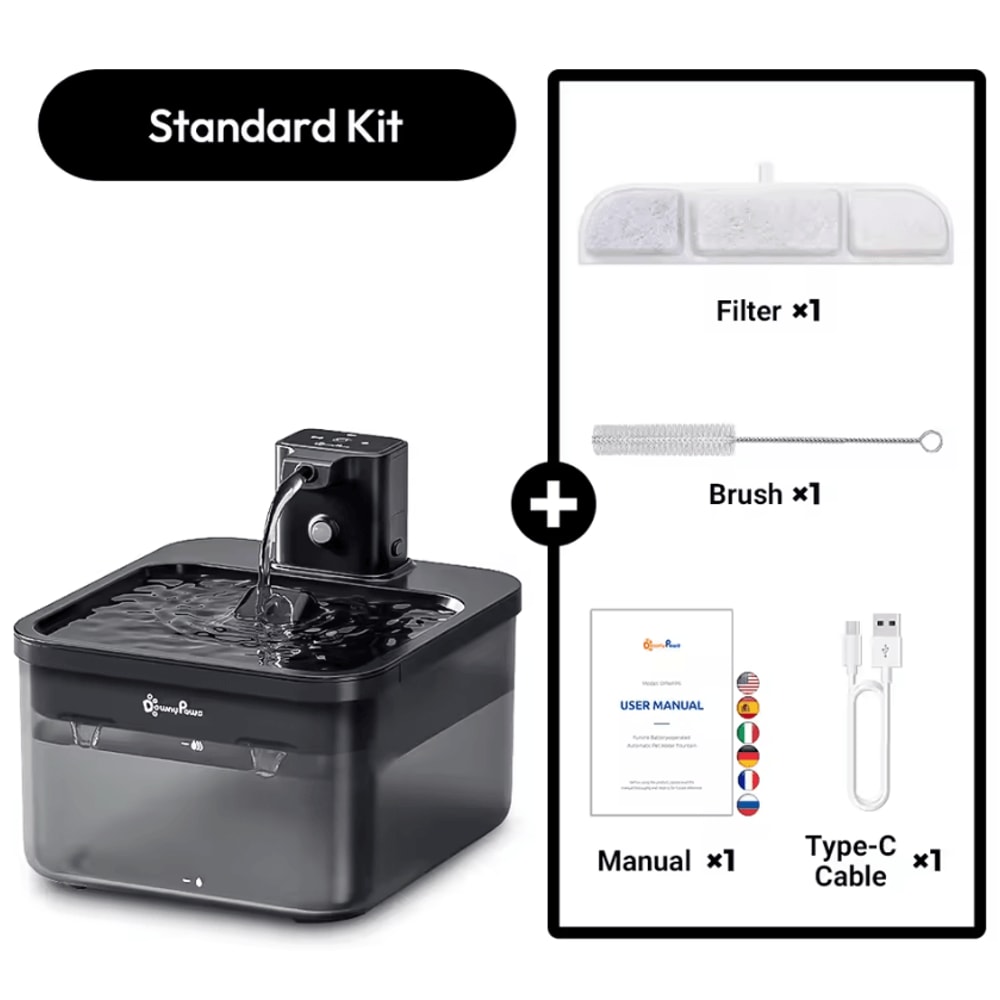 DownyPaws 25L Wireless Cat Water Fountain With Motion Sensor 4