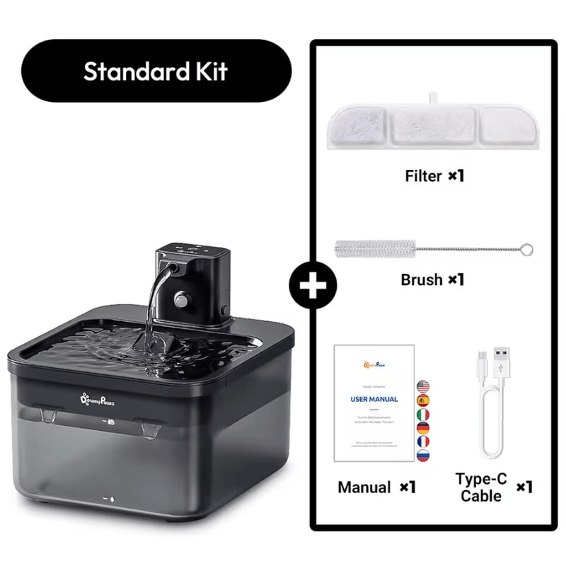 DownyPaws 25L Wireless Cat Water Fountain With Motion Sensor 4