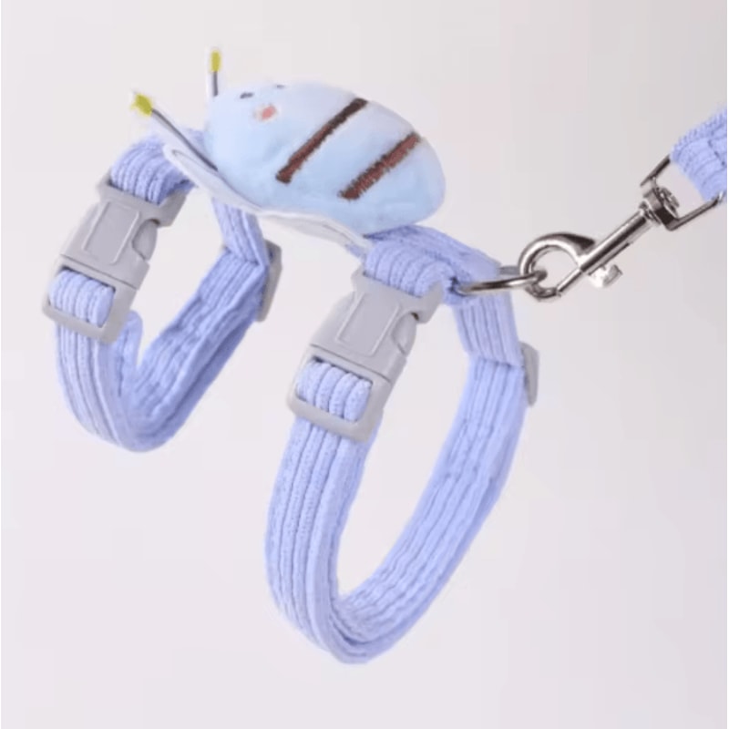 Adjustable NoPull Cat Small Dog Harness Leash Set For Comfortable Outdoor Walks 3
