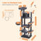 Large HeavyDuty Cat Tree Tower With Oversized Hammock Scratching Posts 0