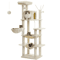 Large HeavyDuty Cat Tree Tower With Oversized Hammock Scratching Posts 5
