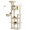 Large HeavyDuty Cat Tree Tower With Oversized Hammock Scratching Posts 5