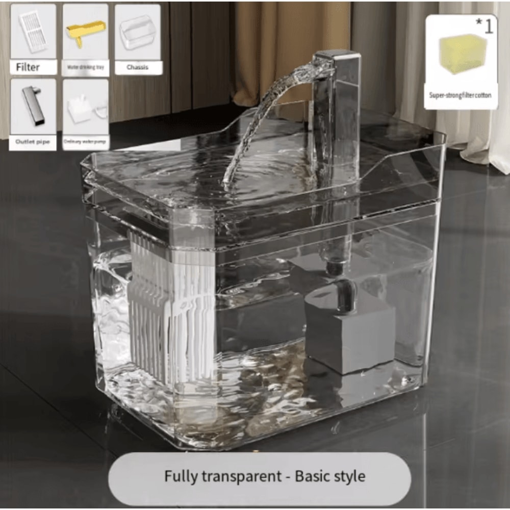 Quiet Automatic Cat Water Fountain With USB Water Circulation System 1