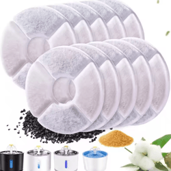 12-pack activated carbon replacement filters for 1.6l cat water fountain