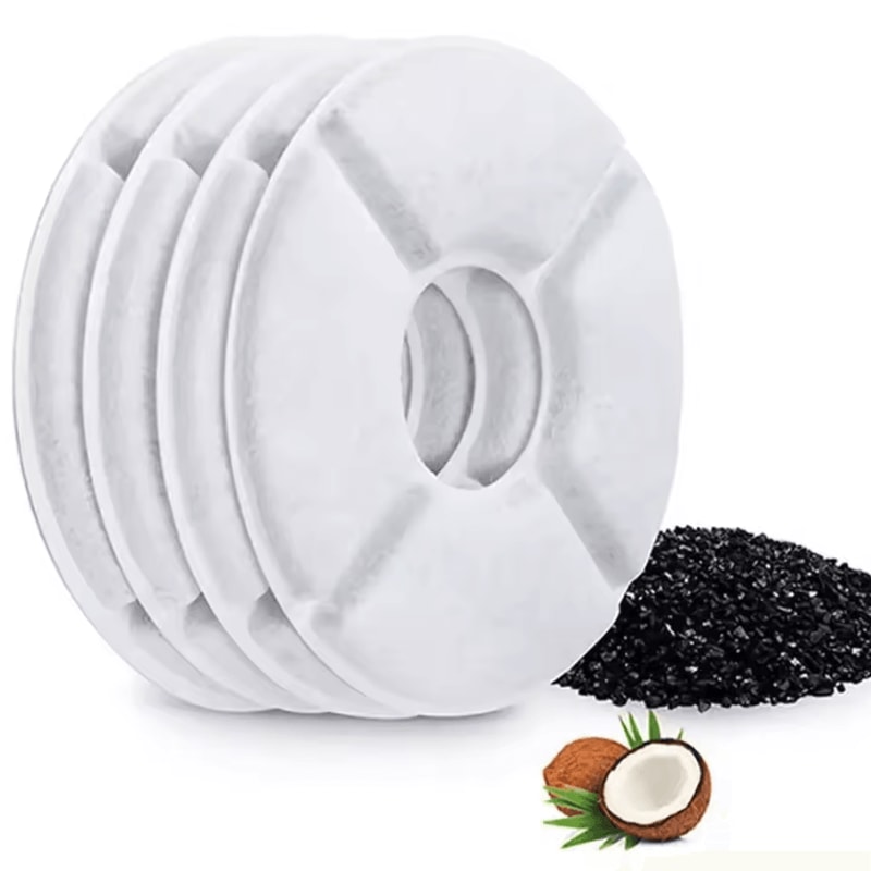 12Pack Activated Carbon Replacement Filters For 16L Cat Water Fountain 1